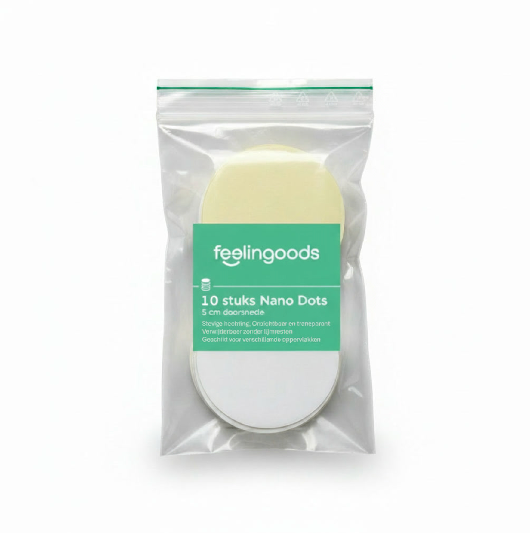 Nano Tape Dots - 5 cm doorsnede - Dubbelzijdige Montagetape Transparant | Extra Sterk | Verwijderbaar Zonder Lijmresten | Voor Tegels, Wanddecoratie, Hout, Glas | 20 stuks