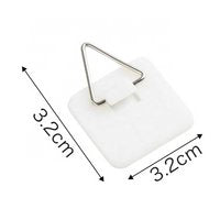 Plakhangers XL voor wanddecoratie – Zelfklevend Nano Tape – Ophanghaakje - Set van 10