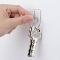 Transparante ophanghaakjes – Ophangen en verwijderen zonder Boren – Voor het ophangen van slingers, lichtsnoeren, sleutels, handdoeken, wanddecoratie etc.